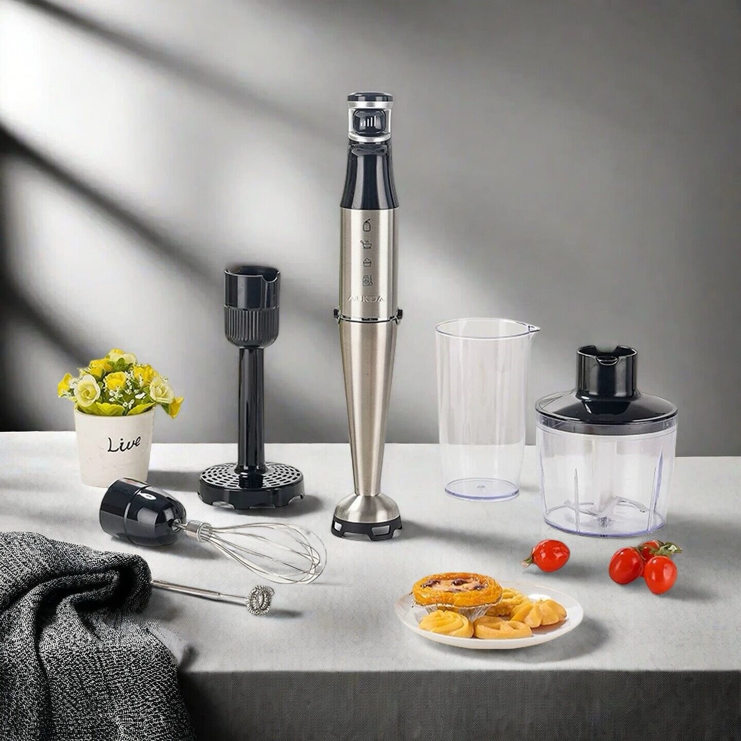 多功能料理棒辅食打蛋榨汁机家用料理机套破壁机搅拌机手持绞肉