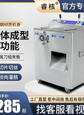 睿核绞肉机商用大功率立式切肉片