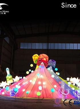 梦幻夜游彩灯展览春节元宵节氛围灯ledP跑马灯带新年节庆装饰灯