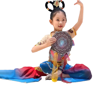 敦煌反弹琵琶舞蹈服女
