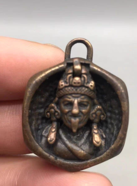 西藏扎基拉姆吊坠项链腰挂侧挂包挂可翻盖佛珠念珠配饰复古法相