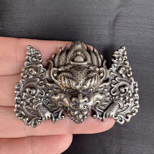 白利马铜神兽兹巴札项链挂件吊坠藏式民族风工艺随身托甲兹巴札