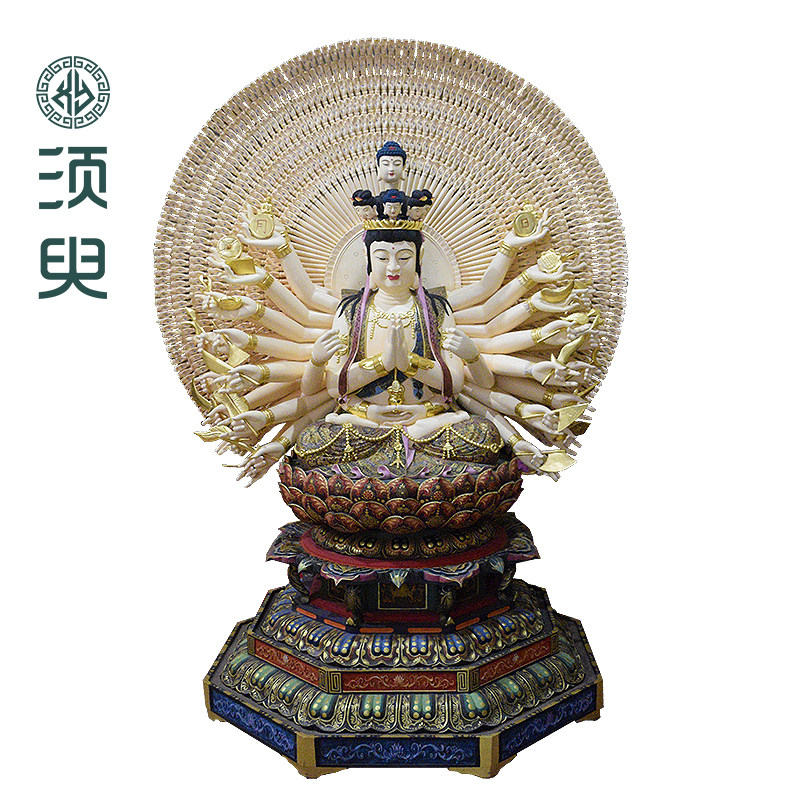 千手观音木雕佛像居家定制