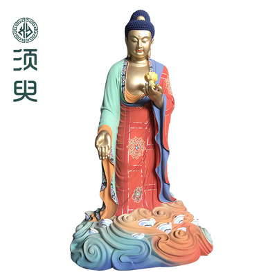 木雕接应佛无量佛实木阿弥陀佛