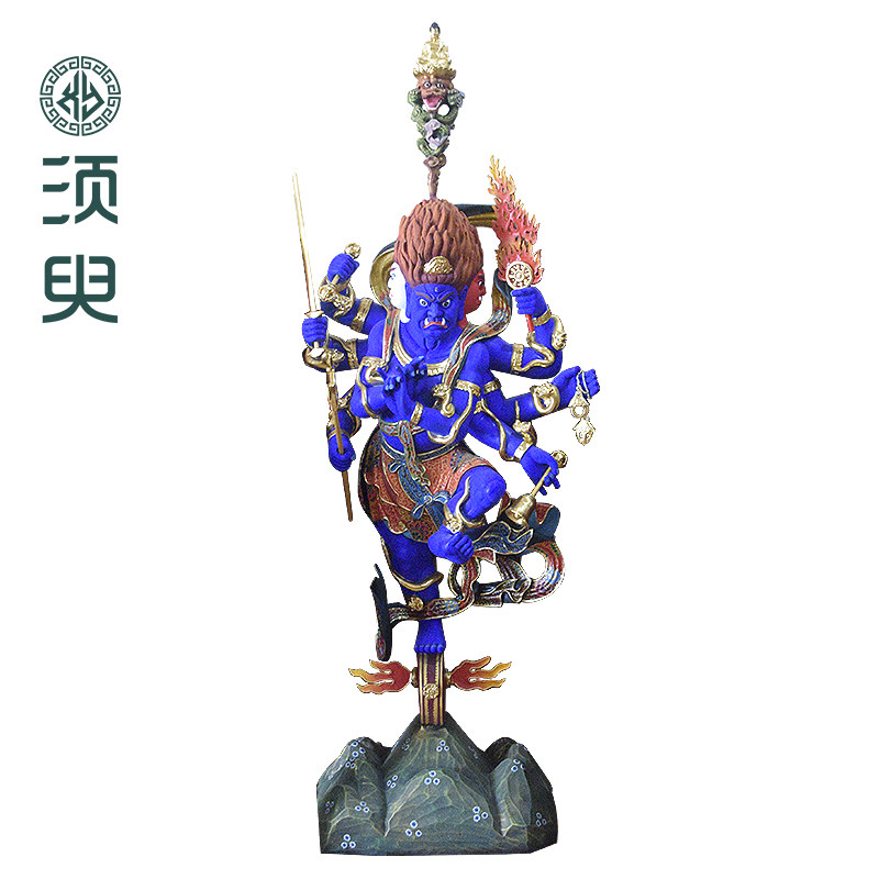 藏密秽迹金刚木雕铜雕佛像摆件