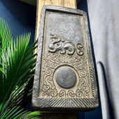 仿古风祥龙汉砖干泡台茶空间壶承杯托汉韵居家花盆底座装 饰摆件