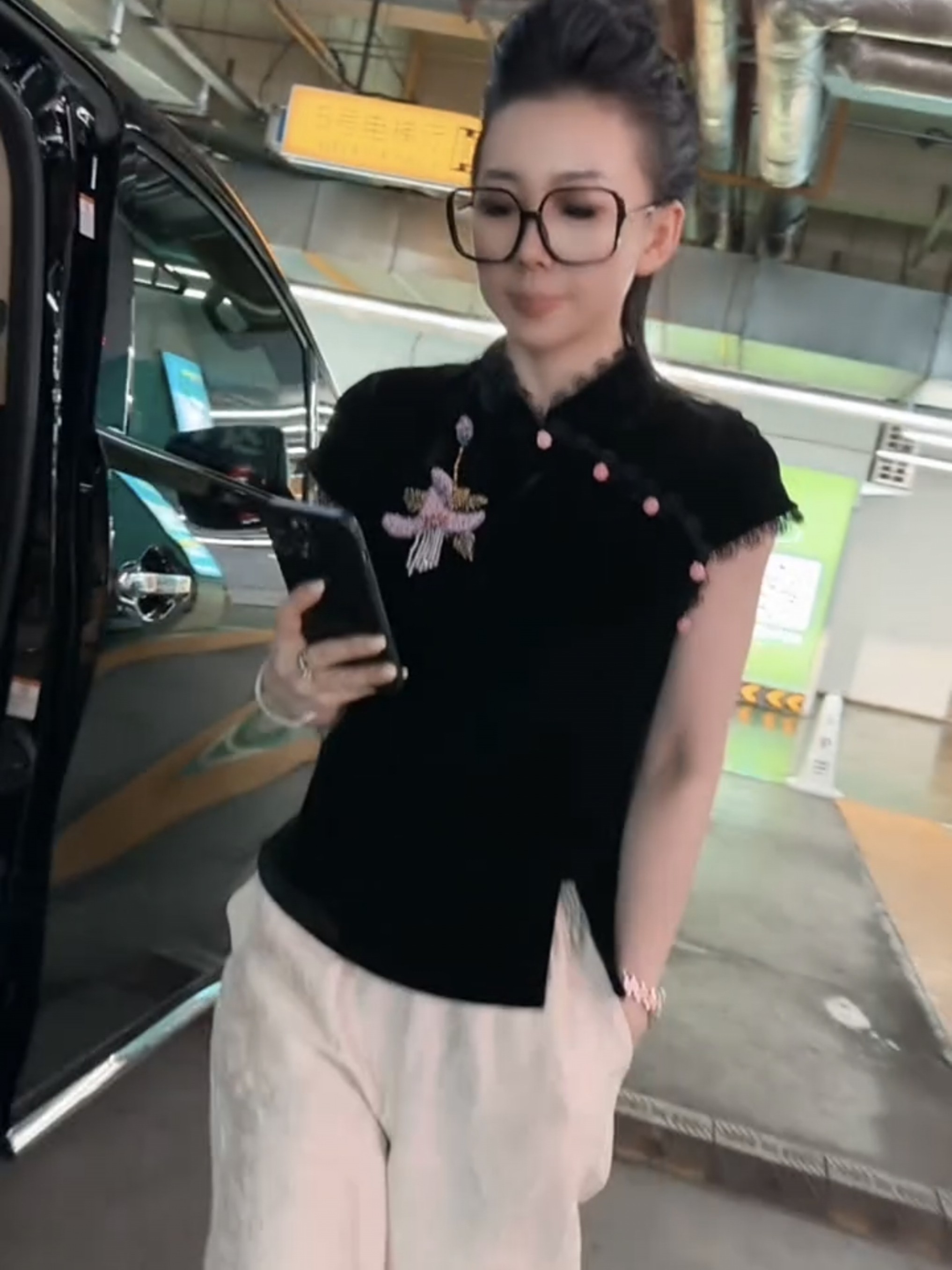 夏季女装蕾丝边时尚立领小飞袖丝绒上衣女刺绣轻奢新中式显瘦T恤