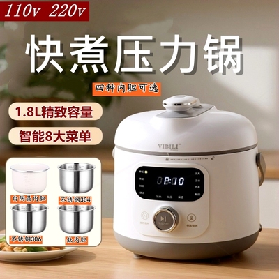 2025新款压力锅110V家用小型不锈