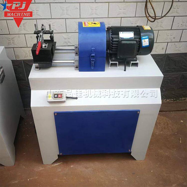 木工锹把杆倒圆机 圆木棒端头削尖机 全自动台式拖把杆平尖机