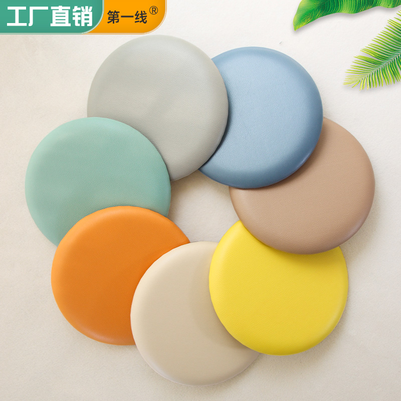 圆形凳面软包坐垫皮革防水