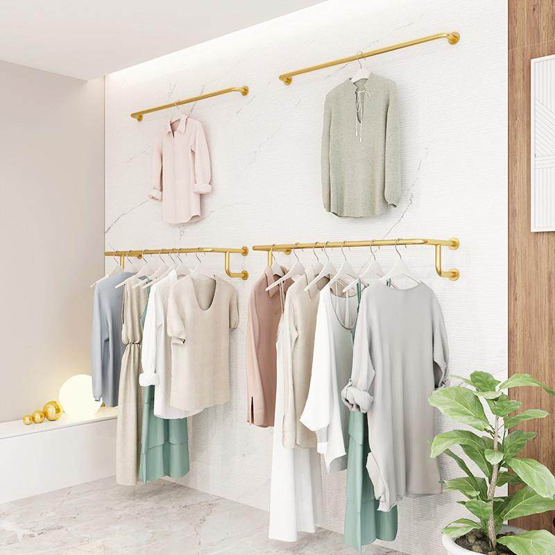 服装店展示架上墙侧挂女装店货架壁挂式挂衣架童装店陈列架不锈钢,商业/办公家具,服装展示架,淘宝优惠券,粉丝福利购,淘宝优惠卷