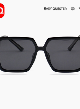 EQ眼镜太阳镜显脸小墨镜新款高级气质大脸显瘦28356