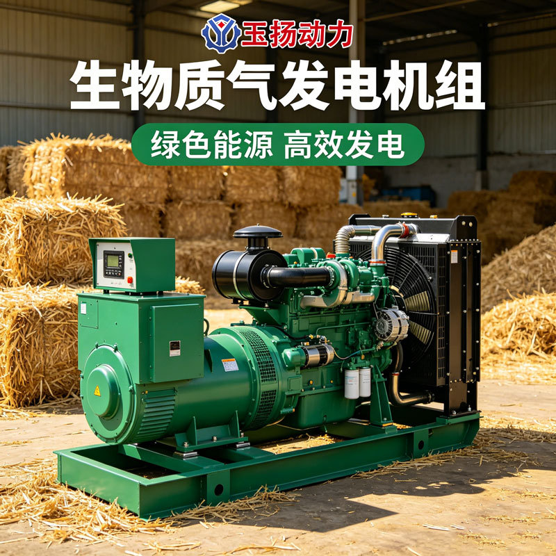 50-500kW生物质气发电机组 秸秆/稻壳/木屑气化发电 绿色能源发电