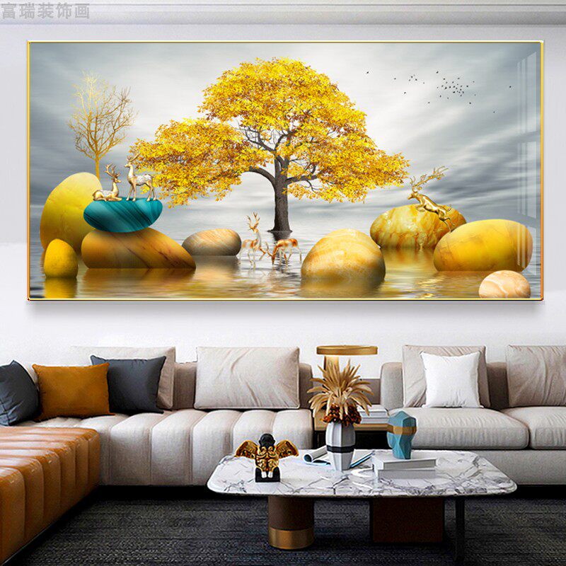 富瑞装饰画沙发装饰画中式山水画