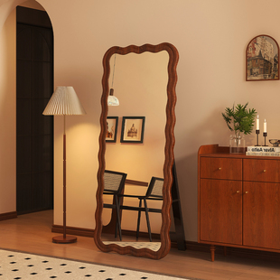 中古全身镜高级感女生卧室试衣镜子网红家用落地镜壁挂高清穿衣镜
