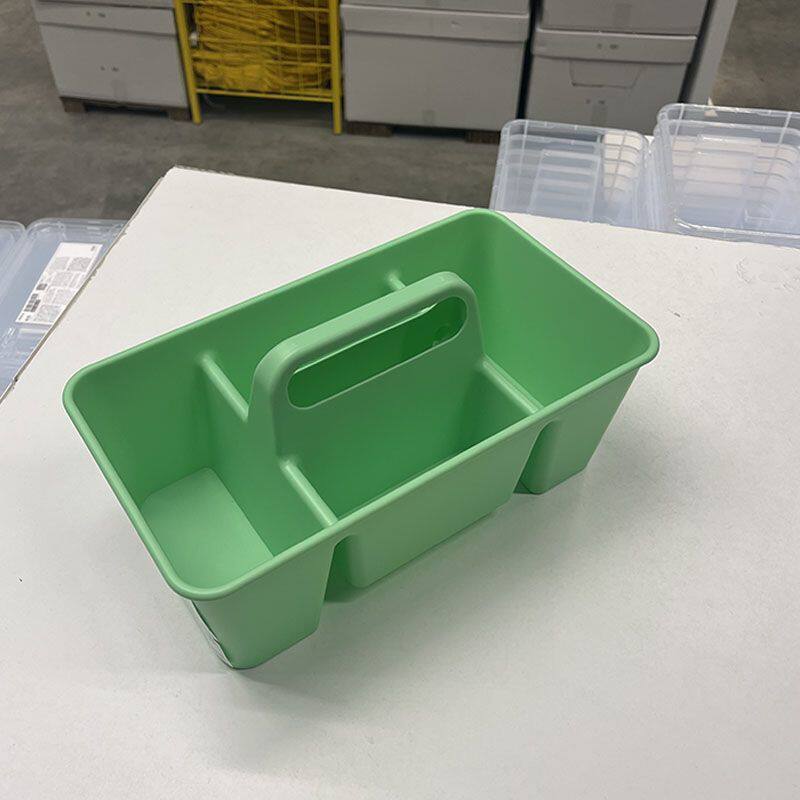 简约黄色桌面收纳盒文具化妆品杂物分格储物盒办公室可叠加置物盒