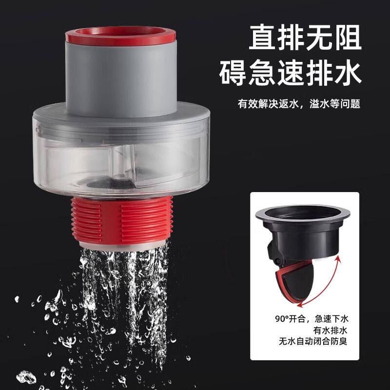 面盆下水管道防臭硅胶密封塞厨房洗手盆洗衣机排水管防返溢水神器