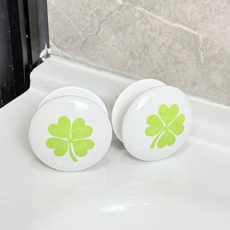 四叶草陶瓷洗脸盆按压弹跳芯 面盆洗手台漏水防臭下水器水塞