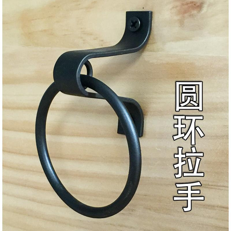 美式圆环门环拉手 木门工具箱抽屉吊环扣手五金