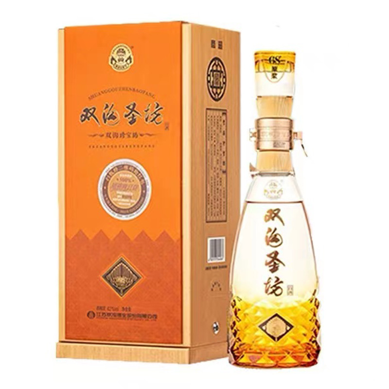 双沟珍宝坊圣坊42/52度1000+50ml*1瓶大瓶装佳节送礼纯粮白酒大曲