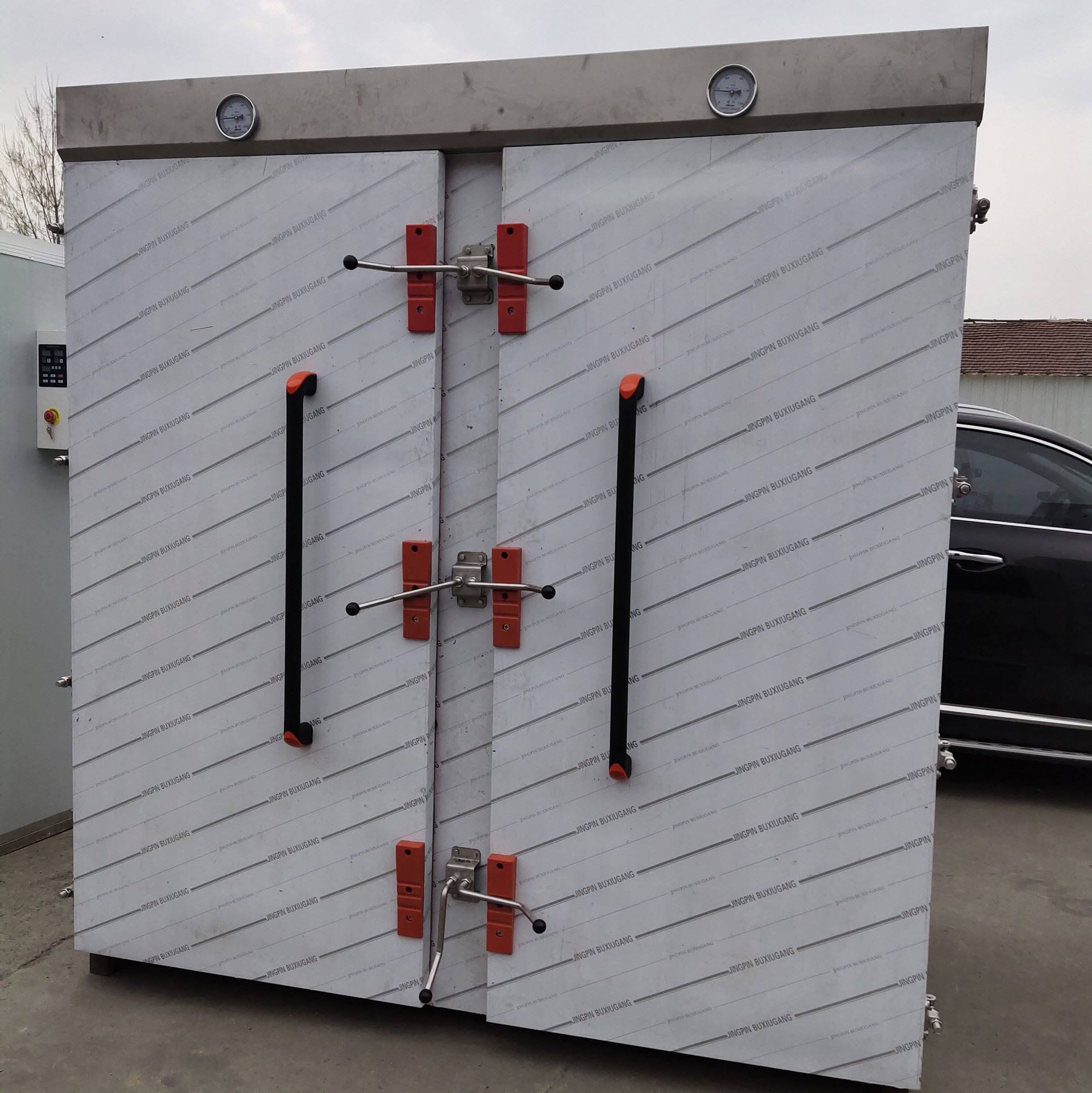 大型商用馒头蒸房全自动商用电蒸箱推车式不锈钢蒸房双门72盘蒸房