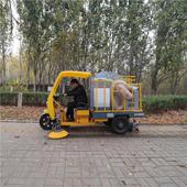环卫人行道树叶收集车吸树叶粉碎收集一体车景区物业街道湿树叶吸