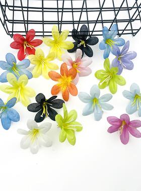 仿真彩手色风铃花头 三角兰花 i簪花工头yd饰材料包彩色风铃 家居