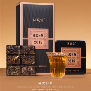 沐岚堂福鼎白茶贡眉铁盒老白茶30g枣香糯香老白茶叶拍一发十正宗