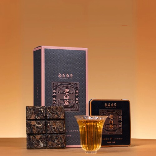 沐岚堂福鼎白茶贡眉寿眉老白茶枣香醇厚茶叶老白茶小方片抖音同款