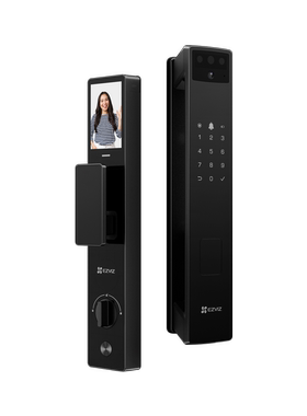 萤石EZVIZ智能锁Y3000FVP Plus人脸视频锁实时对讲远程大屏猫眼锁