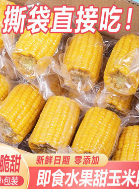 水果甜玉米开袋即食学生上班真空包装爆汁新鲜玉米低脂代餐甜脆