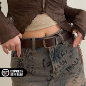夏季 装 饰牛仔裤 日本进口男女2026新款 学生百搭宽皮带设计感裤 腰带