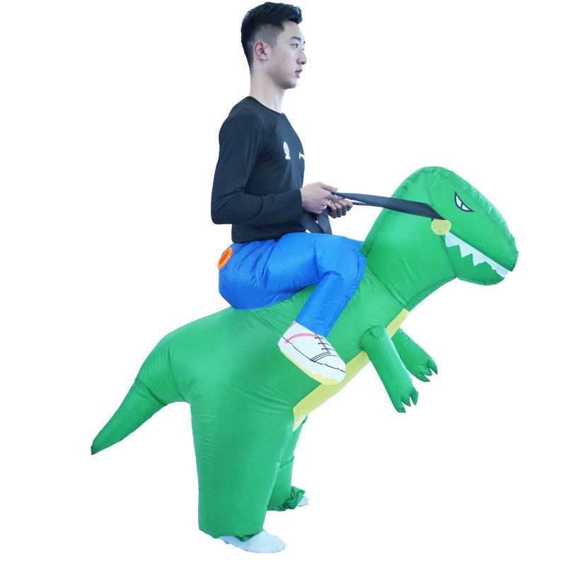 Halloween Tyrannosaurus Rex inflatable costume performance