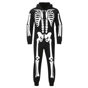 Halloween Carnival Outfit Family Costume Bone Skeleton Jumps