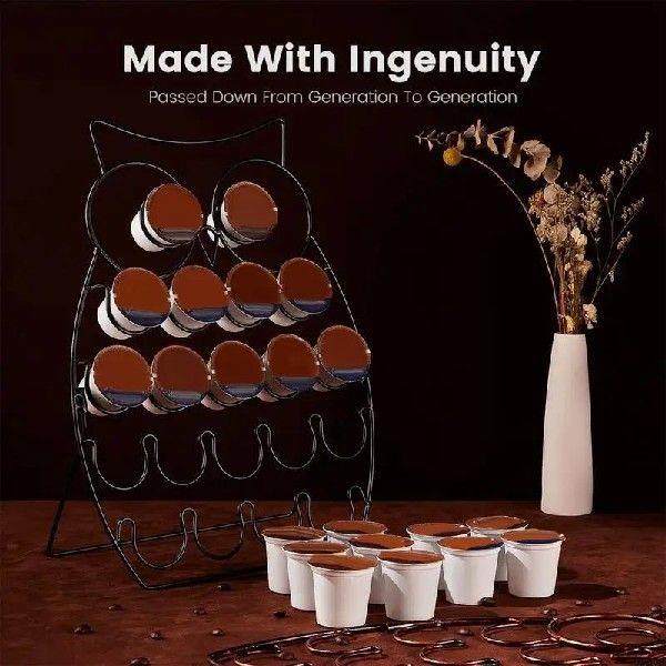 Coffee Pod Holder Owl Shape Coffee Filter Holder Detachable