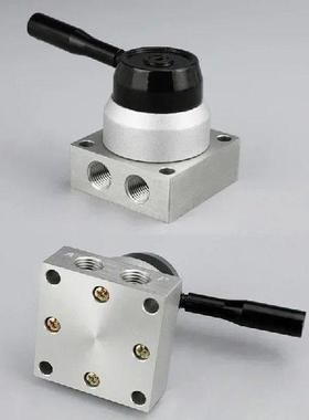 Pneumatic Three-Way Four-Way Hand-Operated Rotary Valve