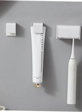Punch-free Wall-mounted Toothbrush Holder Toothpaste Holder