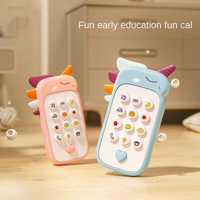 Baby Phone Toy Music Sound Telephone Sleeping Toys With Teet