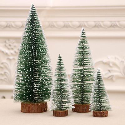 Christmas tree cedar tabletop pine needle tree decoration