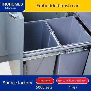 Cabinet Trash Can Kitchen Big Sink Hidden Compartment Under