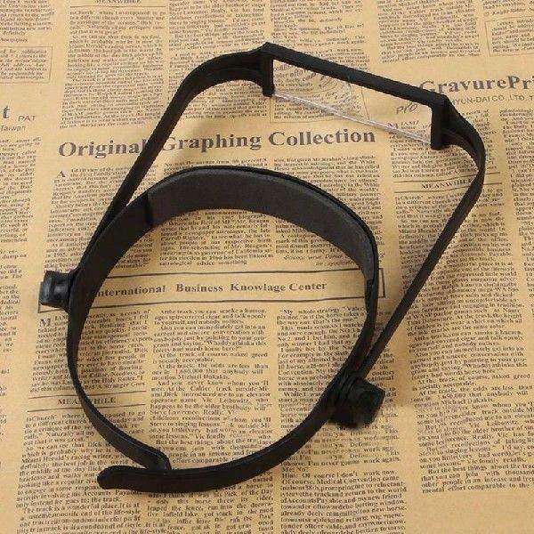 Mounted Magnifier Hands Headband Glass Lens 1.6X 2X 2.5X