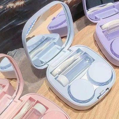 Contact Lens Case Contact Lens Storage Case with Mirror