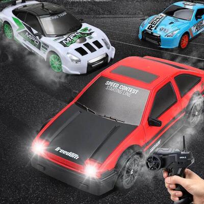2.4G High speed Drift Rc Car 4WD Toy Remote Control AE86 Mod