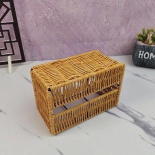 Home Napkin Box Imitation Rattan Box Home Organization