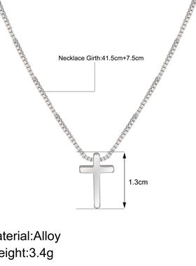 Cross border Clavicular chain girl cross pendant necklace