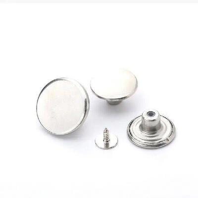 2/3/4PCS Retro Metal Button Stable Durable 17 20mm Aluminum