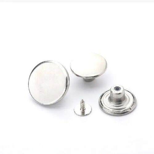 2/3/4PCS Retro Metal Button Stable Durable 17 20mm Aluminum