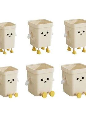 Creative Trash Can Modern Open Top Waste Basket for Dorm