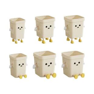 Creative Trash Can Modern Open Top Waste Basket for Dorm