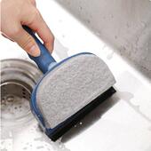 sided Wash Sponge Glass Double Bathtub Bathroom Brush Basin